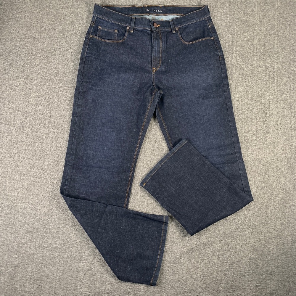 Mott & Bow Jeans Men 36x34 Straight Blue Denim